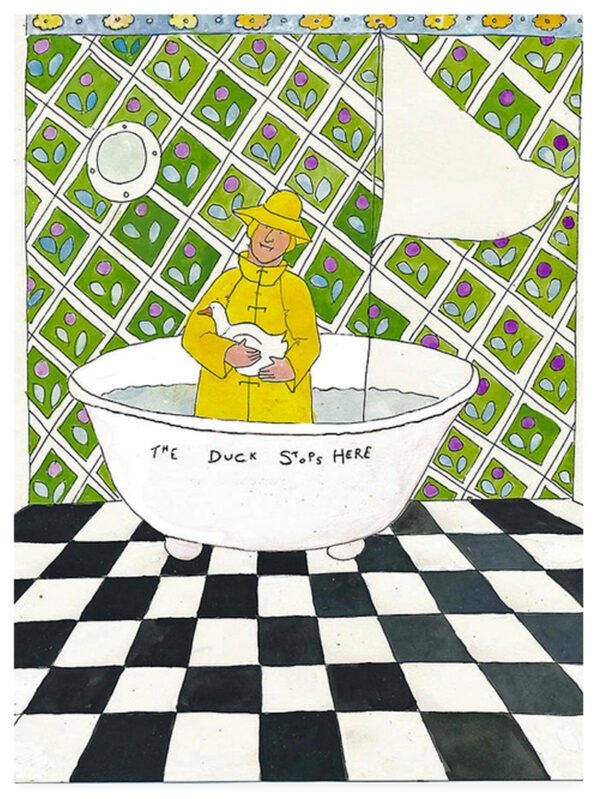 The Duck Stops Here - Note Card