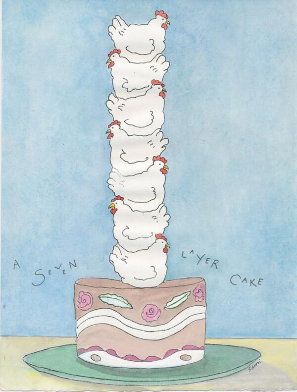 Seven Layer Cake - Note Card