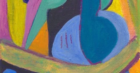 Blue Table by Simi Berman